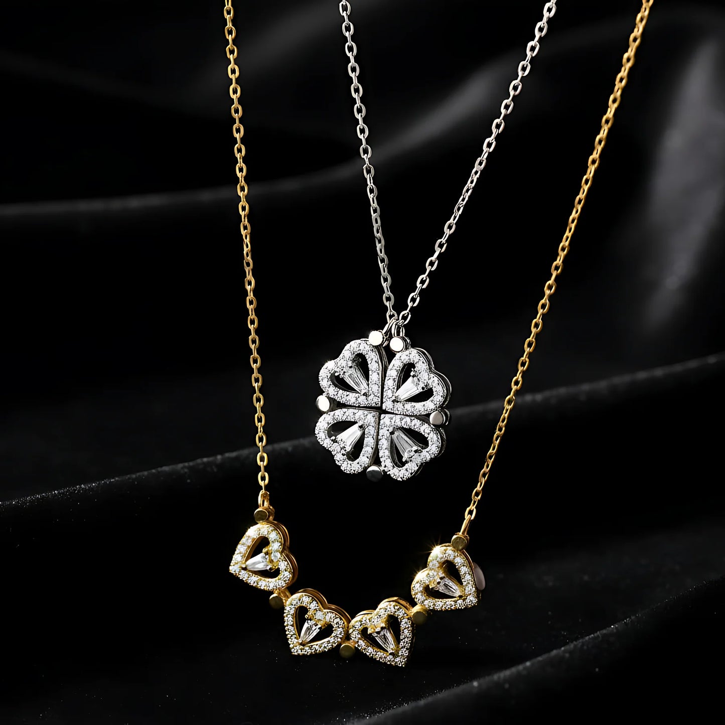 Magnetic 2-in-1 Clover Necklace