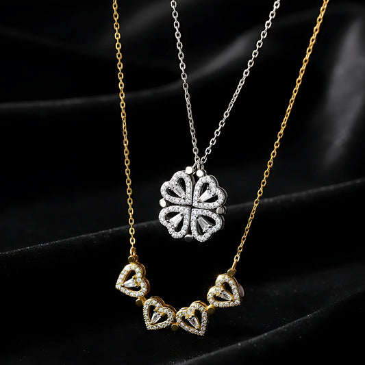 Magnetic 2-in-1 Clover Necklace